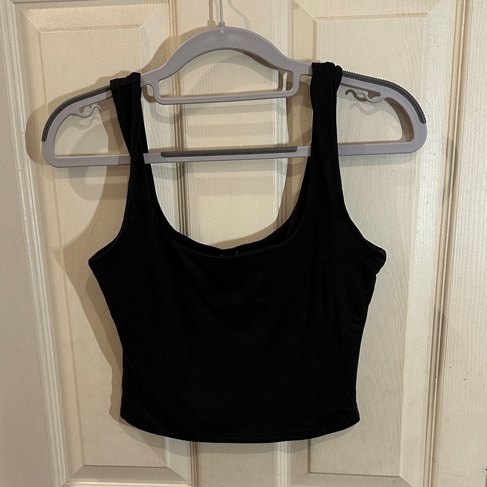 Classic Black Women's Crop Top